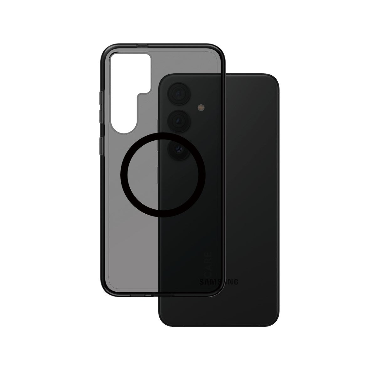 CARE by PanzerGlass® Urban Combat Case Smokey m. Sort Qi Compatible Samsung Galaxy S24+